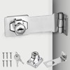 Flintronic Hasp Lockable, Safety Hasp with Screws & Lock, Drawer