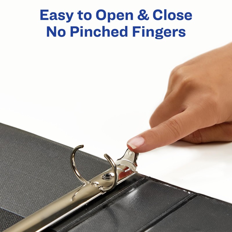 Avery 3 Ring Binder, 1 Inch Round Rings, Retro Collection,