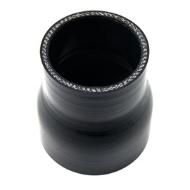 Squirrelly 2.5" to 2.25 inch Silicone Coupler Straight Reducer Hose Turbo Piping 3-Ply (Black)