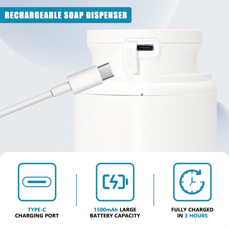 Mamiddle Automatic Soap Dispenser with Sensor Infrared Soap Dispenser Electric