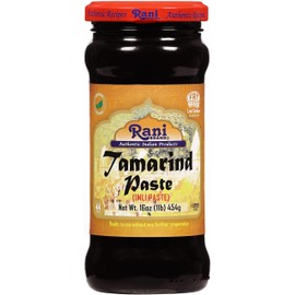 Rani Tamarind Paste Puree (Imli) 16oz (1lb) 454g Glass Jar, No added sugar ~ All Natural | Vegan | Gluten Free | No Colors | NON-GMO | Kosher | Indian Origin