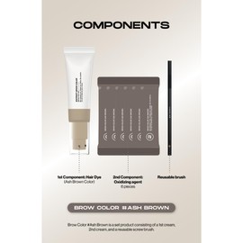 Entropy Makeup Brow Color #Ash Brown, Long-Lasting Eyebrow Color for Natural-Looking Brows, 1.30 oz