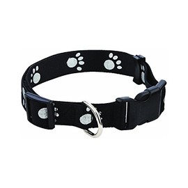 Paw Prints Reflective Dog Collar