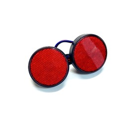 Yamaha Custom Parts [Round Type Reflector/LED Brake Lamp (Red)] Set of 2: SR SRX TW WR XJR XSR SCR SRV Villago Dragster Cello Bolt Tricker Bolt Midnight Star