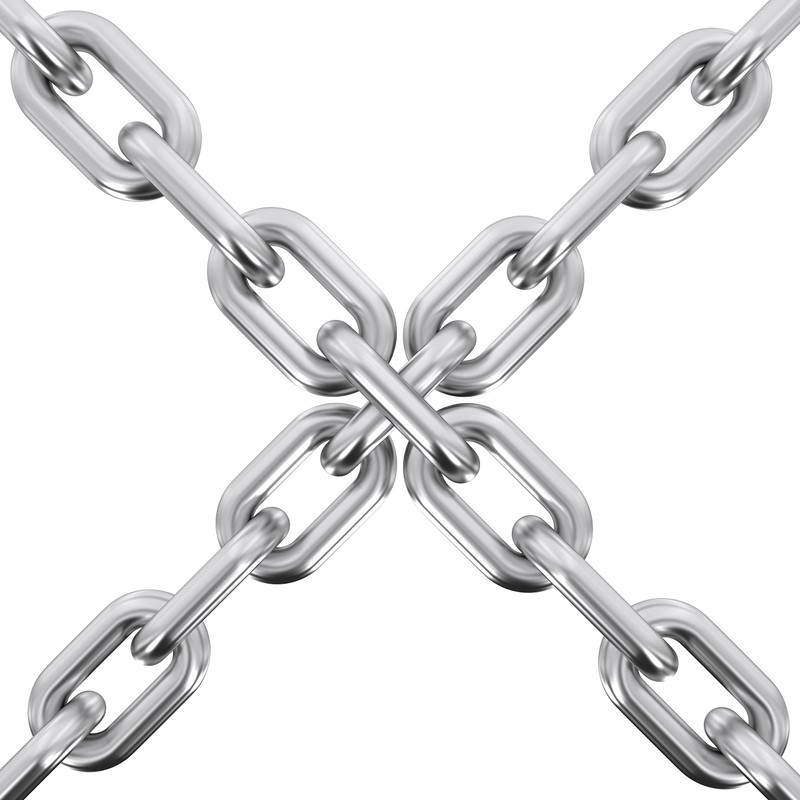 2 Pcs 5/32 x 23 Inch Link Chain 304 Stainless