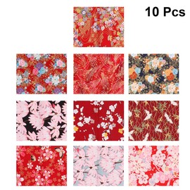 EXCEART 10pcs Japanese Sewing Fabric Bundles DIY Quilting Cotton Fabric Patchwork Cloth Handmade Sewing Fabric for Scrapbooking 20x25cm