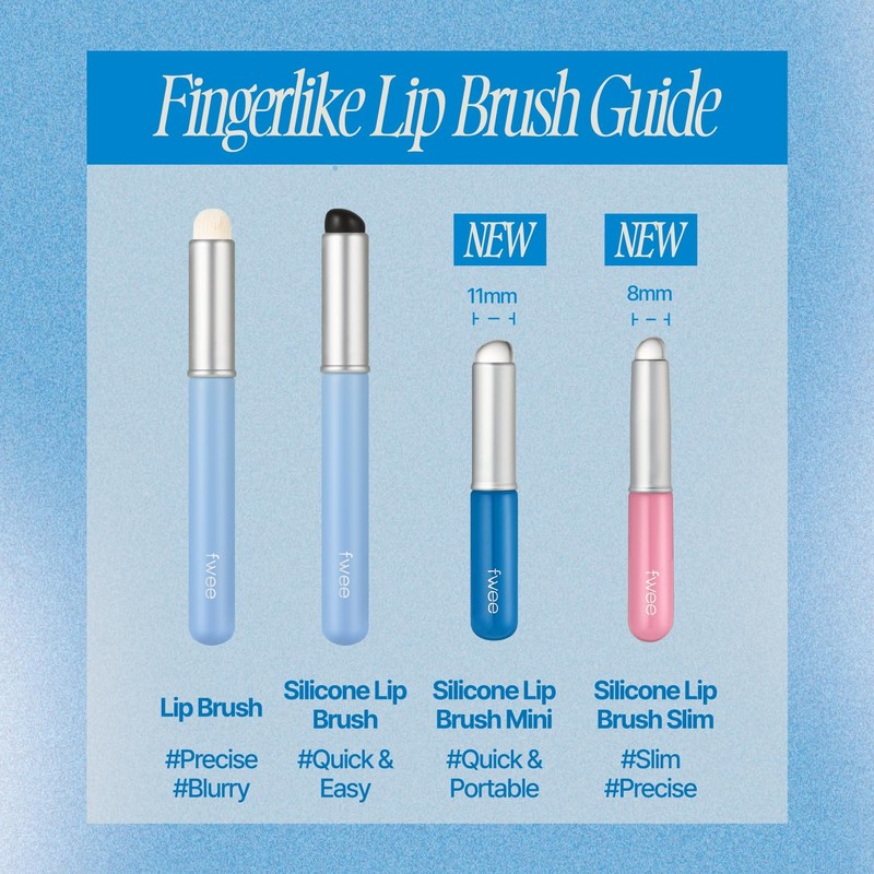 fwee Fingerlike Silicone Lip Brush Mini | Multi-purpose Makeup Blending