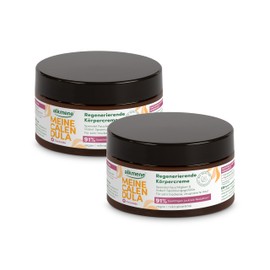 alkmene 2 x Regenerating Calendula Cream for Stressed & Dry Skin 200 ml - Vegan Skin Cream Relieves Itching