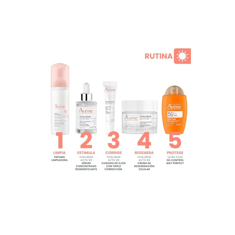 AVENE Hyaluron Activ B3 Sérum Concentrado, Niacinamida y Ácido Hialurónico,