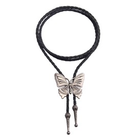 Joxevyia Bolo Tie for Men Southwestern Cowboy Butterfly Bolo Ties Womens Rodeo Leather Necktie Vintage Bolo Necklace for Boys Western Gift for Him