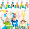 28 Pop Fidget Toy with Cartoon Keyring Party Bag Children's