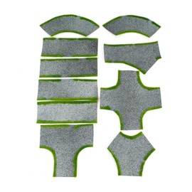 War World Gaming Road Junction, Straight & Curved Sections Full Set of 10 – 28mm Wargaming Scenery Terrain Model Diorama