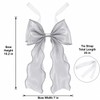 2 Pack Bow Curtain Tiebacks, French Style Silky Ribbon Curtain