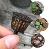 Besportble Caja Fertilización Plástico Negro Tapa Piezas Plantas Jardinería Pérdida