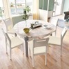 ZHILING Stretch beige Chair Seat Covers for Dining Room Set