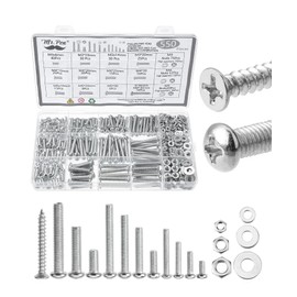 Mr. Pen- Nuts and Bolts Assortment Kit, 550 pcs, Carbon Steel M3 M4 M5 Phillips Pan Head Assorted Nuts and Bolts