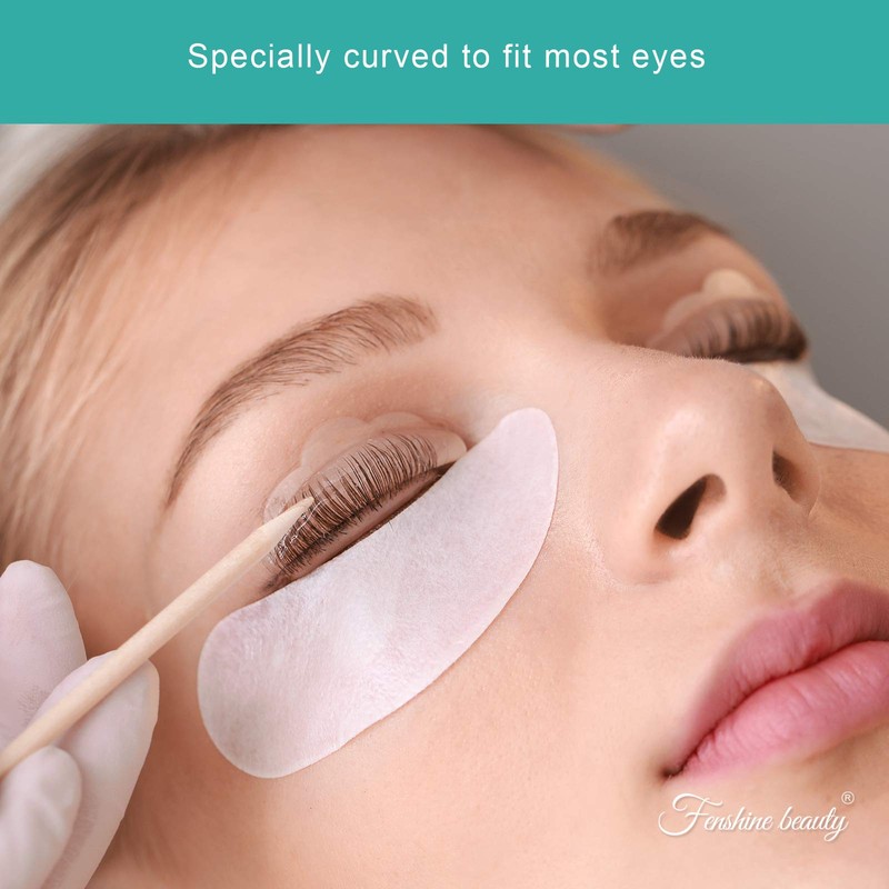 Fenshine 50 Pairs of Eyelash Extension Eye Pads Lint-Free Hydrogel