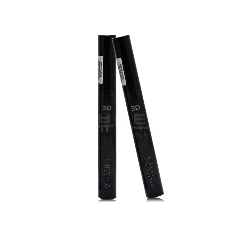 Missha 3D Mascara 7g Black x 2 / 미샤 3D
