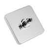 6 Inch Fixed Square Rain Shower Head Water Flow Powered