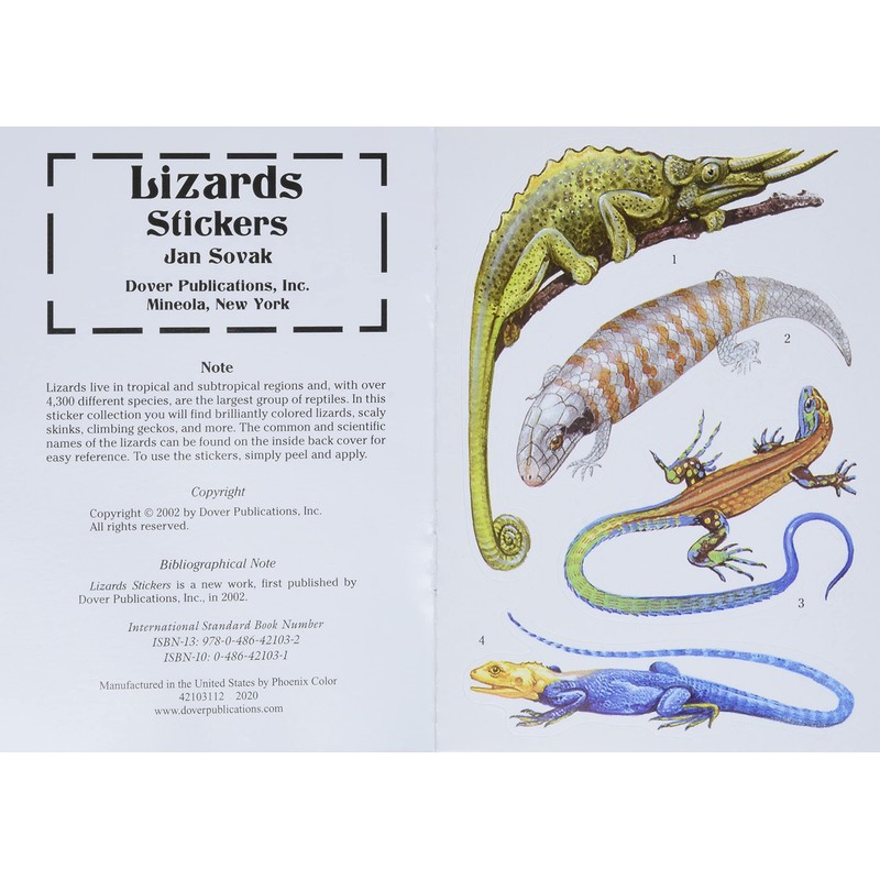 Lizards Stickers