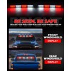 HLauto 604N Emergency Dash Strobe Lights: 2x16.8 inch Red White