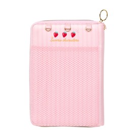 Sanrio 301914 Multi-Case (Strawberry Newspaper 50th Anniversary), Sanrio Characters Functional Pouch, Storage, Polyester, PVC, Steel, Approx. Width 6.1 x Depth 0.6 x Height 8.5 inches (15.5 x 1.5 x