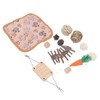 12Pcs Hamster Toy Set Natural Safe Hand Woven Teeth Grinding