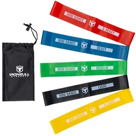 Bandas de resistencia para entrenar (juego de 5) - Bandas elásticas para ejercicio y terapia física - Bandas de resistencia de bucle para glúteos, ent
