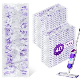 40 Pack Disposable Power Mop Pads Refills for Swiffer Power mop Multi-Surface &Wood Mopping Pad Refills,Spray Wet Mopping Pads Refills for Floor Cleaning