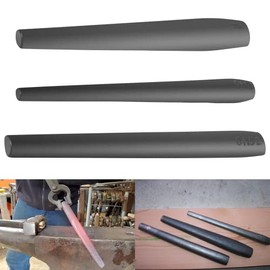 3 Pcs Blacksmith Drifts Kit Large Hammer Tomahawk Mouse Ax Drifts Hammer Eye Drift Tool Kit for Blacksmith Knifemakers Approximate 11” and 2 Lb