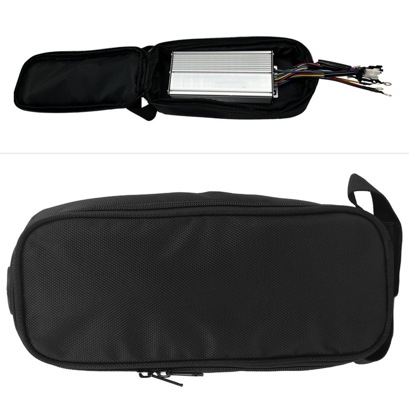 Electric Bike Controller Bag Lightweight Portable Concealed Outlet Design Black
