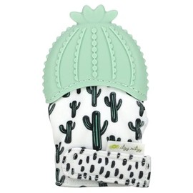 Manopla de dentición de silicona Itzy Ritzy - Manopla calmante para bebés con correa ajustable, sonido crujiente y silicona texturizada para aliviar encías doloridas e hinchadas - Para edades de 3