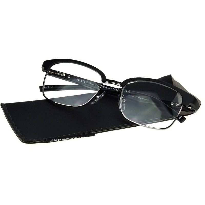 Foster Grant Alden Round Reading Glasses +2.00