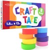 JFA Supplies 8 Rolls Rainbow Masking Tape, 8-Colour Masking Tape