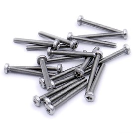 M3 (3mm x 18mm) Pozi Pan Machine Screw (Bolt) - Stainless Steel (A2) (Pack of 20)