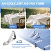 Aocuxze Tablecloth Clips 12 Pack, Heavy Duty Stainless Steel Picnic