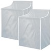 2Pack Washer and Dryer Covers, Portable Washer Cover with Zipper