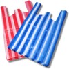AMD Nexus Candy Stripe Plastic Vest Carrier Shopping Bags (Blue