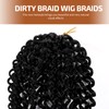 Ipetboom 4pcs Crochet Braids Hair Wigs for Women Twisted Curly