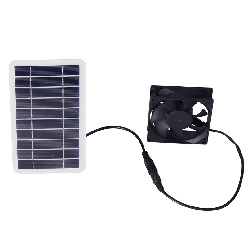 2.5W Solar Panel Fan Solar Pet Exhaust Air Flowing Fan
