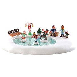 Lemax Gingerbread Skating Pond, Battery Operated (4.5V) #84352