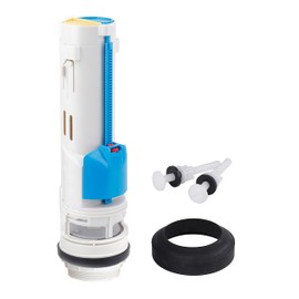 Toilet Flush Valve Replacement Kit 2 Inch Universal Water-Saving Toilet Repair Kit with Gasket and Bolts for Two Piece Dual Flush Valve White