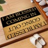 Julia Funny Welcome Doormats Hello Doormat I AM Blessed Coming