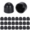 Noosverl Bolt Covers Black Screw Caps M16 Nuts/24mm, Plastic Screws