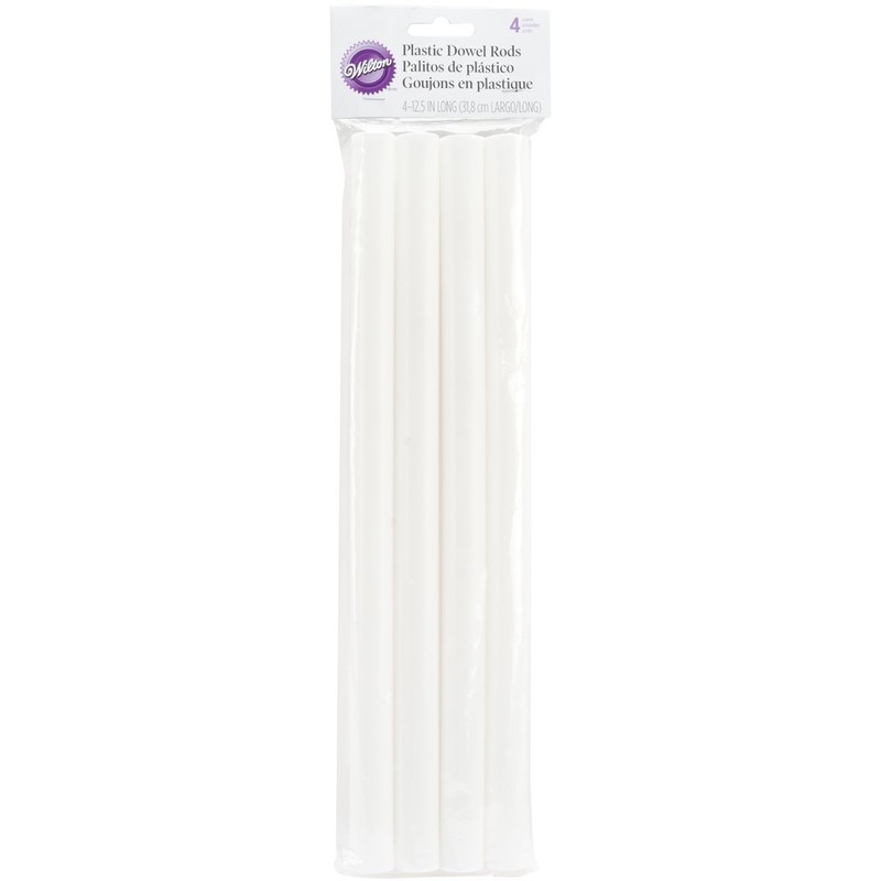 Wilton Plastic Dowel Rod, Pack of 4