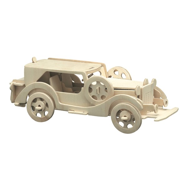 Pebaro 865/1 Classic Car I Wooden Kit, 3D Puzzle, Model