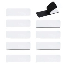 10 Pairs Industrial Strength Sticky Pads Heavy Duty,Extra Strong Hook and Loop Tape,Double Sided and Removable,for Wall,Floor,Metal,Plastics, Glasses etc(10 x 3 cm)