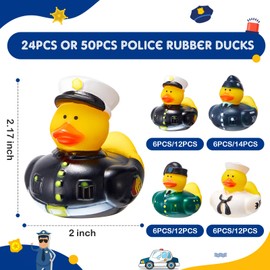 Deekin 100 Pcs Rubber Ducks Bulk 2 Inch Rubber Ducks Party Favor Decorations for Birthday Pool Party Occupation Cosplay (Military)