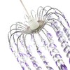 Contemporary Waterfall Designed Pendant Light Shade with Lilac and Clear