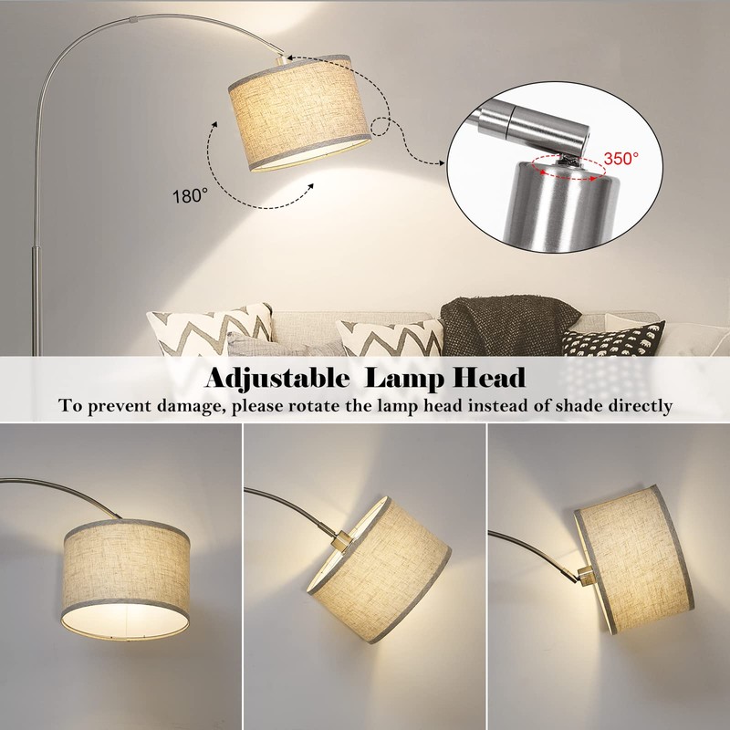 Arc Floor Lamp, Modern Floor Lamp for Living Room with